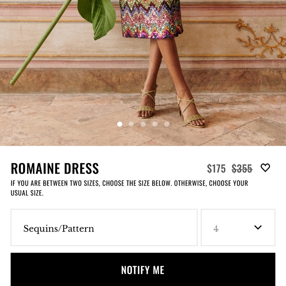 Sezane Romaine Strapless Dress - Multicolor Sequins - Picture 2 of 6